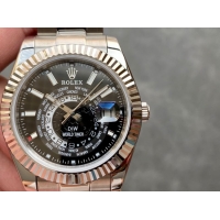 ロレックスコピー・ワールドタイマー（DIW）40mm 5185R“ブラック・ダイヤル＋ローズゴールドベゼル＋ステンレススチールケース＋オイスターブレスレット” メンズ専用モデル 
