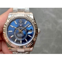 ロレックスコピー・スカイダイバー（SKY-DWELLER）40mm 326135“ブルー・ダイヤル＋イエローゴールドベゼル＋ステンレススチールケース＋オイスターブレスレット” メンズ専用モデル 