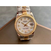 ロレックスコピー・デイトジャスト（DATEJUST）31mm 279383RBR“ホワイト・ダイヤル＋イエローゴールド＆ダイヤモンドベゼル＋ステンレススチール＆ローズゴールドブレスレット” レディース専用モデル
