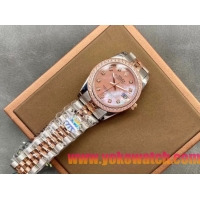 ロレックスコピー・デイトジャスト（DATEJUST）31mm 279383RBR“シェル・ダイヤル＋ローズゴールド＆ダイヤモンドベゼル＋ステンレススチール＆ローズゴールドブレスレット” レディース専用モデル 