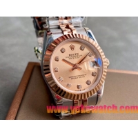 ロレックスコピー・デイトジャスト（DATEJUST）31mm 279171“シャンパン・ダイヤル＋ローズゴールドベゼル＋ステンレススチール＆ローズゴールドブレスレット” レディース専用モデル