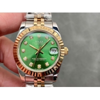 ロレックスコピー・デイトジャスト（DATEJUST）31mm 279173“グリーンダイヤル＋ゴールドベゼル＋ステンレススチール＆ゴールドブレスレット” レディース専用モデル