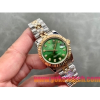 ロレックスコピー・デイトジャスト（DATEJUST）31mm 279173“グリーンダイヤル＋ゴールドベゼル＋ステンレススチール＆ゴールドブレスレット” レディース専用モデル