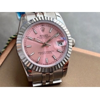 ロレックスコピー・デイトジャスト（DATEJUST）31mm 279174“ピンクダイヤル＋ステンレススチールベゼル＋ステンレススチールブレスレット” レディース専用モデル