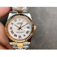 ロレックスコピー・デイトジャスト（DATEJUST）31mm 279173“ホワイトダイヤル＋ゴールドベゼル＋ステンレススチール＆ゴールドブレスレット” レディース専用モデル