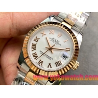 ロレックスコピー・デイトジャスト（DATEJUST）31mm 279173“ホワイトダイヤル＋ゴールドベゼル＋ステンレススチール＆ゴールドブレスレット” レディース専用モデル