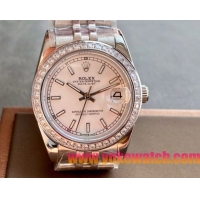 ロレックスコピー・デイトジャスト（DATEJUST）31mm 279160“ダイヤモンドベゼル＋ピンクダイヤル＋ステンレススチールブレスレット” レディース専用モデル