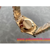 ロレックスコピー・デイトジャスト（DATEJUST）31mm 279138R“ダイヤモンドベゼル＋ゴールドダイヤル＋ゴールドブレスレット” レディース専用モデル