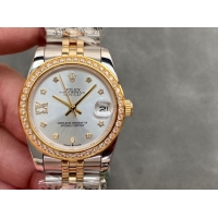 ロレックスコピー・デイトジャスト（DATEJUST）31mm 279138R“ダイヤモンドベゼル＋スターダイヤル＋ダイヤモンドインデックス＋ステンレススチール＆イエローゴールドブレスレット” レディース専用モデル