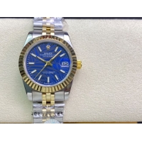ロレックスコピー・デイトジャスト（DATEJUST）31mm 279160R“イエローゴールドベゼル＋ブルーパームダイヤル” レディース専用モデル