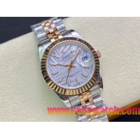 ロレックスコピー・デイトジャスト（DATEJUST）31mm 279160R“イエローゴールドベゼル＋ホワイトパームダイヤル” レディース専用モデル