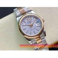 ロレックスコピー・デイトジャスト（DATEJUST）31mm 279160R“ローズゴールドベゼル＋ホワイトパームダイヤル” レディース専用モデル