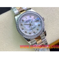 ロレックスコピー・デイトジャスト（DATEJUST）31mm 279160R“ダイヤモンドベゼル＋パール調ダイヤル” レディース専用モデル