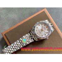 ロレックスコピー・デイトジャスト（DATEJUST）31mm 279160R“ダイヤモンドインデックス＋ホワイトダイヤル” レディース専用モデル
