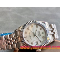 ロレックスコピー・デイトジャスト（DATEJUST）31mm 279160R“ダイヤモンドインデックス＋ホワイトダイヤル” レディース専用モデル