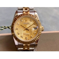 ロレックスコピー・デイトジャスト（DATEJUST）31mm 279160R“ゴールド文字盤＋ダイヤモンドインデックス” レディース専用モデル