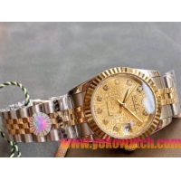 ロレックスコピー・デイトジャスト（DATEJUST）31mm 279160R“ゴールド文字盤＋ダイヤモンドインデックス” レディース専用モデル