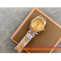 ロレックスコピー・デイトジャスト（DATEJUST）31mm 279160R“ゴールド文字盤＋ダイヤモンドインデックス” レディース専用モデル