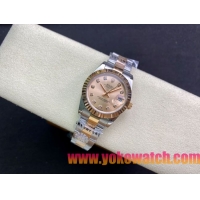 ロレックスコピー・デイトジャスト（DATEJUST）31mm 279160R“ローズゴールドベゼル＋ピンクダイヤル” レディース専用モデル