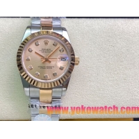 ロレックスコピー・デイトジャスト（DATEJUST）31mm 279160R“ローズゴールドベゼル＋ピンクダイヤル” レディース専用モデル
