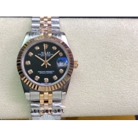 ロレックスコピー・デイトジャスト（DATEJUST）31mm 279160R“グリーンダイヤル＋ダイヤモンドインデックス” レディース専用モデル