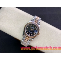 ロレックスコピー・デイトジャスト（DATEJUST）31mm 279160R“グリーンダイヤル＋ダイヤモンドインデックス” レディース専用モデル