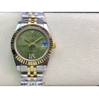 ロレックスコピー・デイトジャスト（DATEJUST）31mm 279160R“グリーンダイヤル＋ローマ数字インデックス” レディース専用モデル