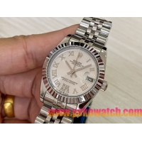 ロレックスコピー・デイトジャスト（DATEJUST）31mm 279160R“シルバーダイヤル＋ローマ数字インデックス” レディース専用モデル