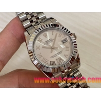 ロレックスコピー・デイトジャスト（DATEJUST）31mm 279160R“シルバーダイヤル＋ローマ数字インデックス” レディース専用モデル