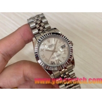 ロレックスコピー・デイトジャスト（DATEJUST）31mm 279160R“シルバーダイヤル＋ローマ数字インデックス” レディース専用モデル