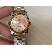 ロレックスコピー・デイトジャスト（DATEJUST）31mm 279160R“ローズゴールド調ダイヤル＋ダイヤモンドインデックス” レディース専用モデル